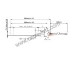 703915  Résistance 270W 9,9 mm longueur 130 mm de poêle à pellet 29,60 €