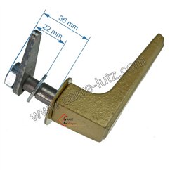 28428 - Poignée laiton pour porte de chargement pour convecteur Efel