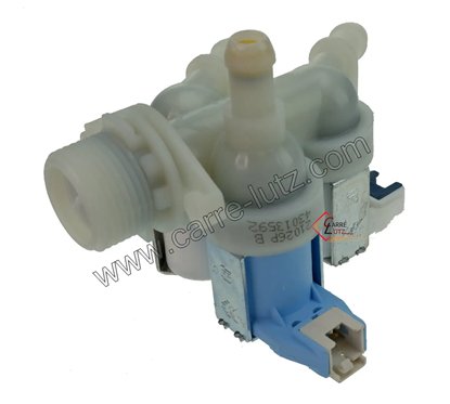 Electrovanne 3 voies 43013592 de lave linge Candy Hoover De-Dietrich