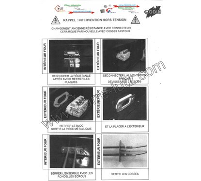 703162  00001304528 - Résistance de grill 1500W pour cusinière Godin  156,20 €