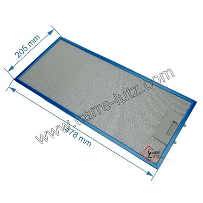 70190036  Filtre à graisse métal 49040566 Candy Gorenje de hotte aspirante Candy 1037061Amica  12,30 €