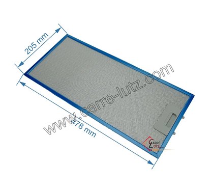 70190036  Filtre à graisse métal 49040566 Candy Gorenje de hotte aspirante Candy 1037061Amica  12,30 €