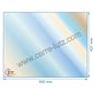 Vitre réfractaire Vitrocéramique 550x427x4 mm compatible avec Deville - P0048510