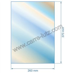 00504  Vitre réfractaire Vitrocéramique 370x260 mm D0026740 de poele à pellets Deville 53,10 €
