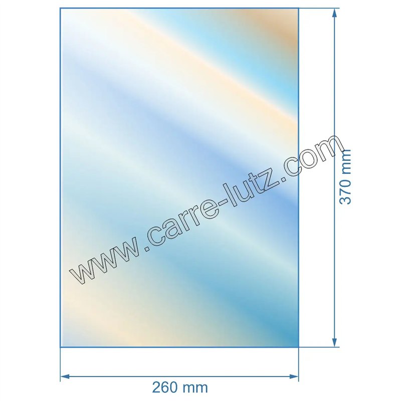 Vitre réfractaire Vitrocéramique 370x260 mm D0026740 de poele à pellets Deville