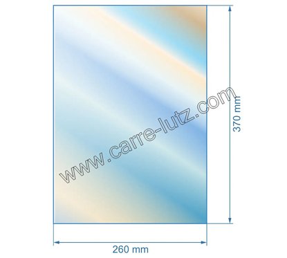 00504  Vitre réfractaire Vitrocéramique 370x260 mm D0026740 de poele à pellets Deville 53,10 €