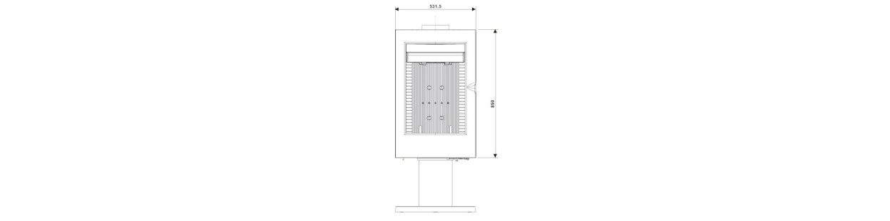 Poêle à bois Pharos 615044 Invicta