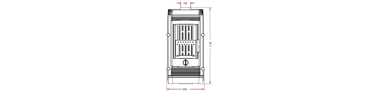 Poêle à bois Gomont 615844 Invicta