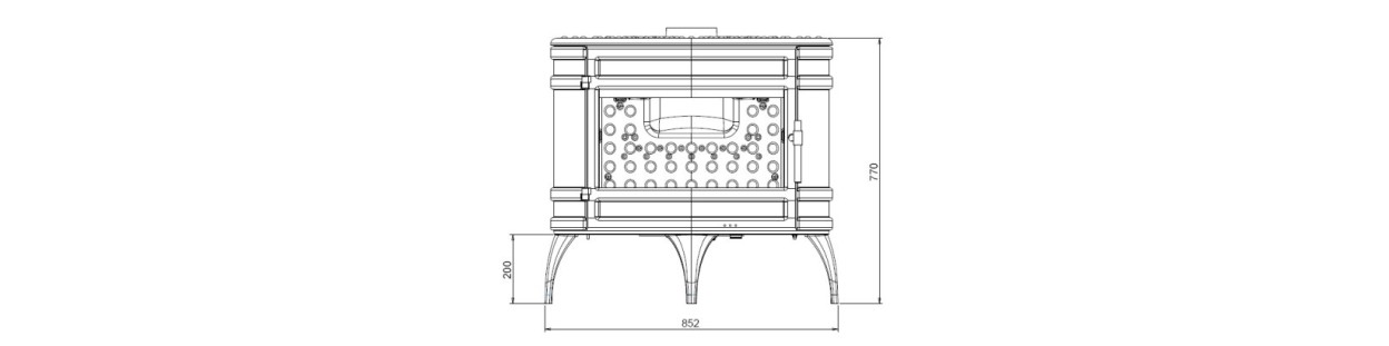 Poêle à bois Mandor 618044 Invicta