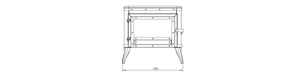 Poêle à bois Tennessee 618144 Invicta