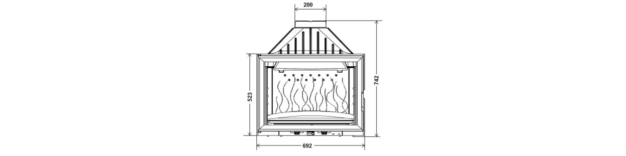 Foyer insert 700 GV 627044 Invicta