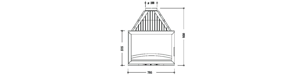 Foyer insert 800 double face 628244 Invicta