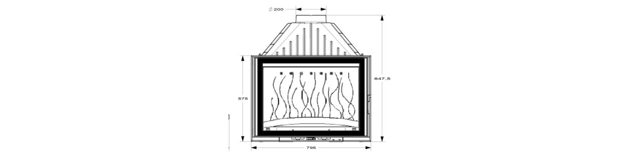 Foyer insert 800 GA 628344 Invicta