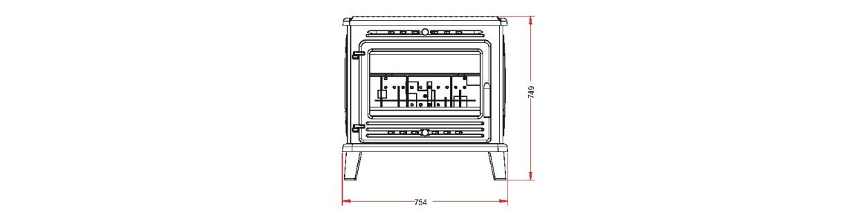 Poêle à bois Oramis 646244 Invicta