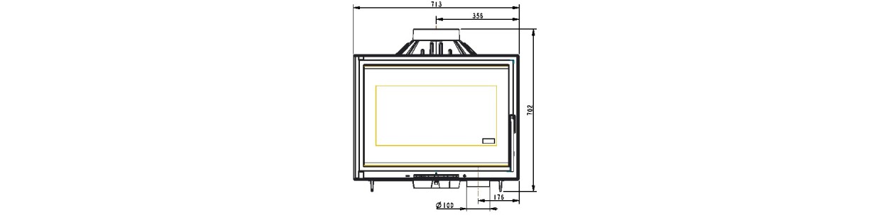 Foyer insert 700 air control GA 647043 Invicta