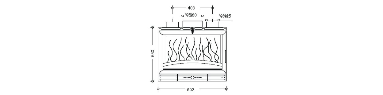 Foyer insert 700 GV 647044 Invicta