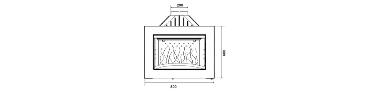 Foyer insert 800 Onde 658244 Invicta