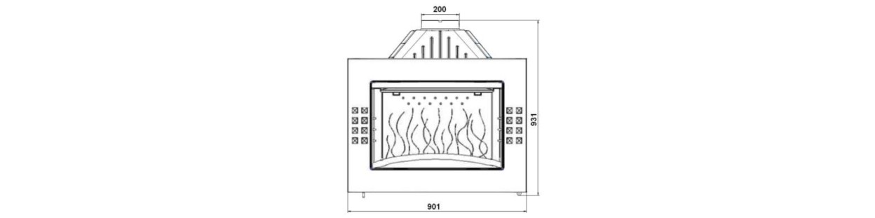 Foyer insert 900 Caro 659044 Invicta