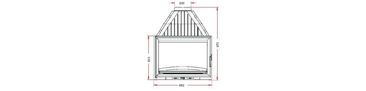 Foyer insert 700 double face 627844 Invicta 