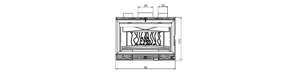 Foyer insert 800 VT turbo PC 668244 Invicta