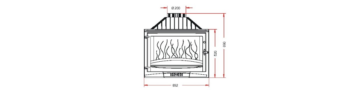 Foyer insert 700 Selenic 3 vitres AD676903 Invicta