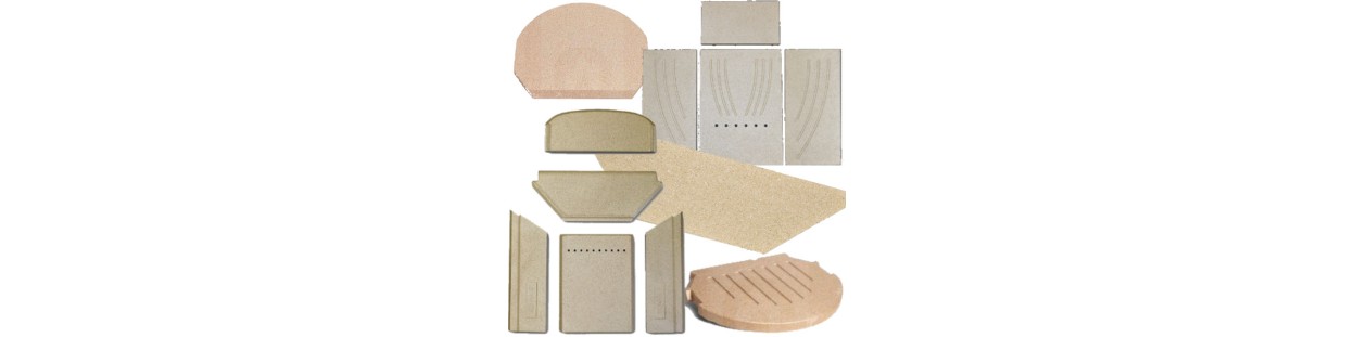 Plaque de foyer en vermiculte pour appareil de chauffage Invicta