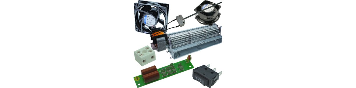 Pièces detachées pour ventilation de foyer à bois