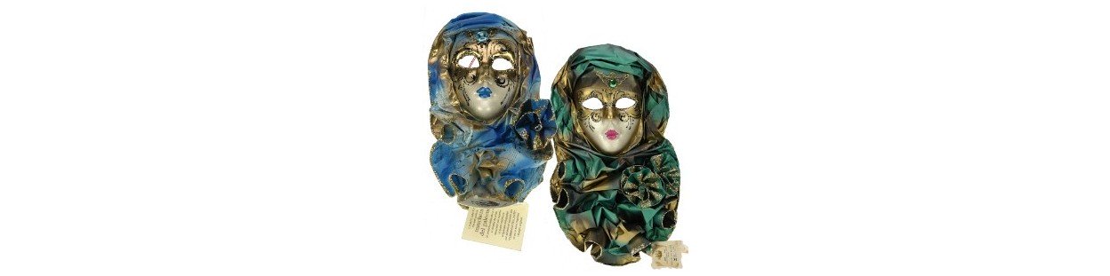 masque de Venise céramique éventail
