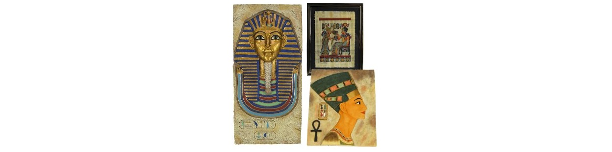 papyrus et plaque à accrocher