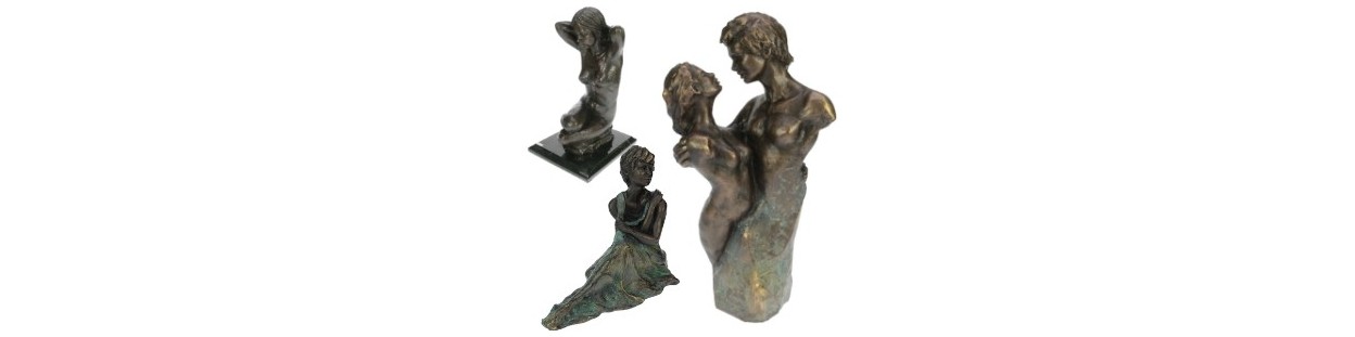 sculpture bronze et poudre de bronze