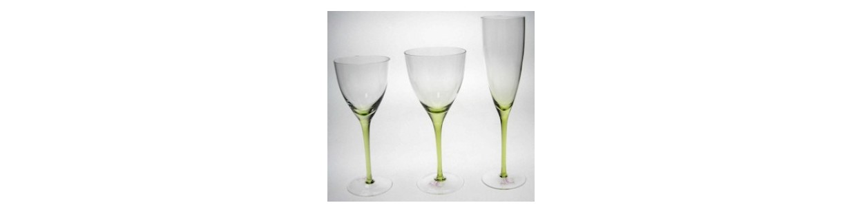 service de verre modèle bettina vert