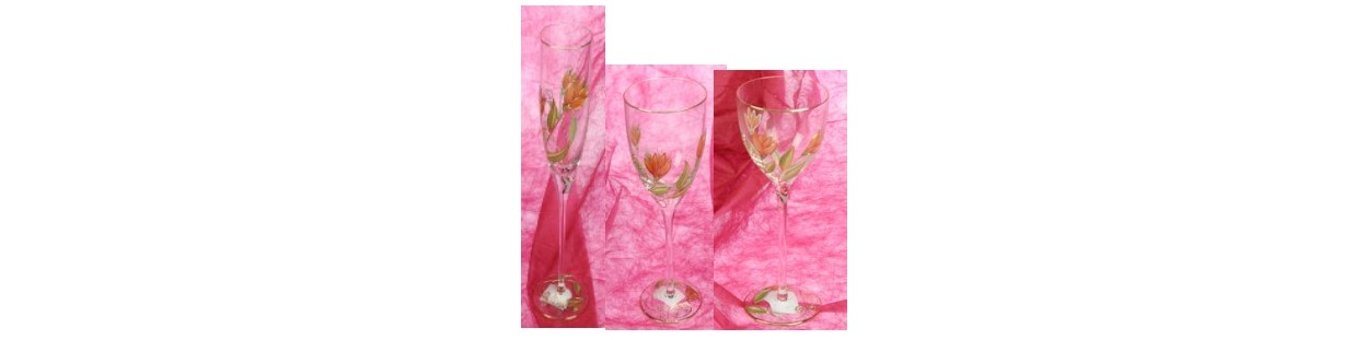 Service de verre modèle spring
