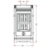 614744 Poêle à bois Cassine Invicta