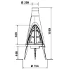 615344 Poêle à bois Tipi Invicta