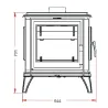 616044 Poêle à bois Sedan M Invicta