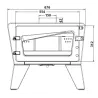 616744 Poêle à bois Le Ch'ti poêle Invicta