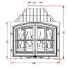 627144 Foyer insert 700 2 portes Invicta