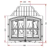 627144 Foyer insert 700 2 portes Invicta