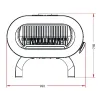 647944 Poêle à bois Fifty arche Invicta