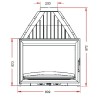 627844 Foyer insert 700 double face Invicta 