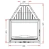 627844 Foyer insert 700 double face Invicta 