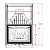 687643 Foyer insert 700 GA DO à contre poids Invicta