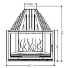 AD638544 Foyer insert 850 porte laterale Invicta