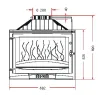 AD676905 Foyer insert 700 Selenic avec volet Invicta